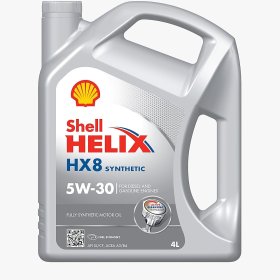Variklinė alyva SHELL Helix HX8 5W-30, sintetinė, benzininiams, dyzeliniams ir dujiniams varikliams, 4L