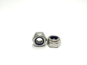 Veržlės su kapronu PROFIX, DIN985, M4, nerūd. plienas, 30 vnt.