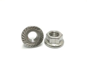 Veržlės su įpresuota poveržle PROFIX, ISO4161/DIN6923, M5, nerūd. plienas, 20 vnt.