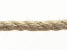 Daugiapluoštė virvė POSAMO VAUKA, 40mm, susukta, tamsiai rudos spalvos, 20 m