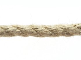 Daugiapluoštė virvė POSAMO VAUKA, 8mm, susukta, tamsiai rudos spalvos, 120 m