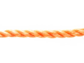 Suktas polipropileninis lynas POSAMO VAUKA, 4mm, ritinys, 20m, oranžinės spalvos