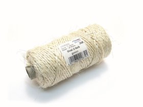 Sizalio pluošto virvė POSAMO VAUKA, 2mm, kamuolys 70m, susuktas, natūralios spalvos