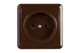 Kištukinis lizdas VILMA Sl+250, paviršinis, 1 vietos, be iž., rudos sp., RP16-001