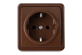 Kištukinis lizdas VILMA Sl+250, paviršinis, 1 vietos, su iž., rudos sp., RP16-002