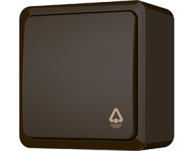 Skambučio jungiklis VILMA Sl+250, paviršinis, 1 klavišo, rudos sp., P110-012