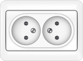 Kištukinis lizdas VILMA Rp16-020 Sl 250, baltos sp.