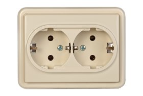 Kištukinis lizdas VILMA RP16-021 ST 150, smėlio sp. su įž.