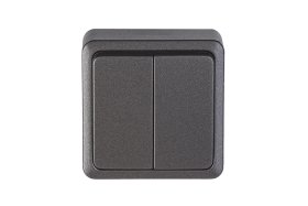 Jungiklis VILMA Sl+250, paviršinis, 2 klavišų, antracito sp.,P510-020