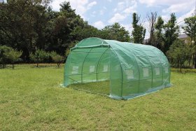 Šiltnamis HERVIN GARDEN GH-064, 3 x 4 x 2 m, armuotos PE plėvelės, 140 g/m2