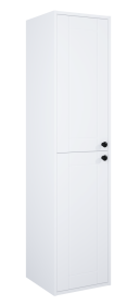 Vonios spintelė ELITA Kinga 35, 146,8 x 35 x 34,8 cm, pakabinama, ūkinė, 2 durelės, balta matinė, 167631