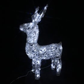 Šviečianti dekoracija Elnias SUNLUX A530820064, 80 LED, baltos sp., aukštis 61 cm, IP44