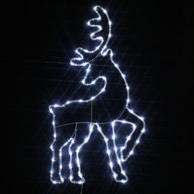 Šviečianti dekoracija Elnias SUNLUX A530820066, 60 LED, baltos sp., aukštis 71 cm, IP44