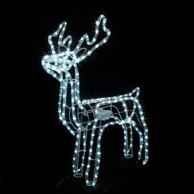 Šviečianti dekoracija Elnias SUNLUX A530820068, 168 LED, baltos sp., aukštis 83 cm, IP44