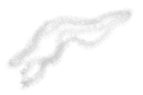 Kalėdinė girlianda, 400 x 7 cm, baltos spalvos