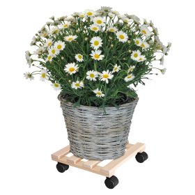 Padėklas vazonui WAGNER, iš buko "BASIC", išmatavimai 340 x 340 mm.