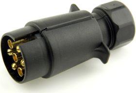 Priekabos kištukas ALBURNUS, 7 kontaktų, PVC