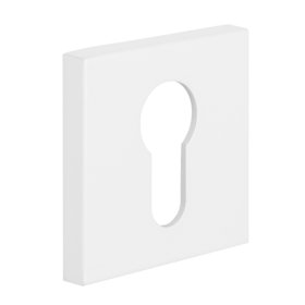 Durų apyraktė INOVO SLIM 17, PZ cilindrui, baltos spalvos, kvadratas