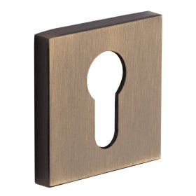 Durų apyraktė INOVO Slim 17, PZ cilindrui, sendinto žalvario spalvos, kvadratas