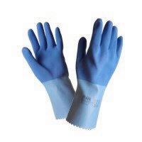 Lateksinės pirštinės MAPA Jersette 301, medvilninis pamušalas, 30 cm, 9 dydis