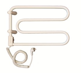 Rankšluosčių džiovintuvas-gyvatukas WELLMER Angis, elektrinis, matmenys 34 x 54 cm, 2 bangų, baltos spalvos, 5890