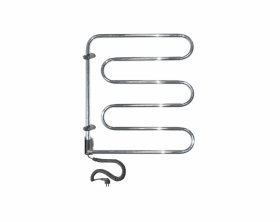 Rankšluosčių džiovintuvas-gyvatukas WELLMER Angis, elektrinis, matmenys 56 x 52 cm, 3 bangų, nerūdijančio plieno, 5902