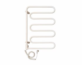 Rankšluosčių džiovintuvas-gyvatukas WELLMER Angis, elektrinis, matmenys 78 x 52 cm, 4 bangų, baltos spalvos, 5893