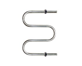 Rankšluosčių džiovintuvas-gyvatukas WELLMER, d32 x 1/2'', vidinis sriegis, matmenys 57 x 70 cm, 2 bangų, nerūdijančio plieno, 15456