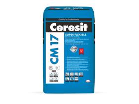 Plytelių klijai CERESIT CM17 SUPER FLEXIBLE  vidaus ir išorės darbams, 25 kg