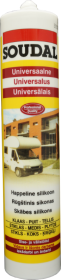 Silikonas SOUDAL Silicone U, 280 ml, universalus silikonas, skaidrus