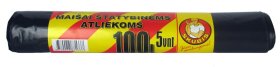 Šiukšlių maišai statybinėms atliekoms SKUBIS, 80 mkr., juodos sp., 100 l, 5 vnt.