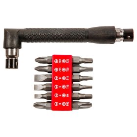 Antgaliukų su laikikliu kampu rinkinys TOP TOOLS 39D389, 13 vnt (39D389)