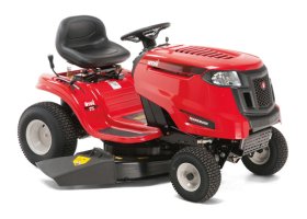 Vejos traktoriukas MTD Smart Rf 125, nominali variklio galia 6,8 kW prie 2500 rpm, pjovimo plotis 96 cm, žolės išmetimas per šoną