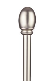 Užbaigimas karnizui STOL-KAR Owal, Metalinis karnizo užbaigimas OWAL. Skersmuo - 19mm. Spalva - matinis chromas. Pakuotėje - 1vnt.