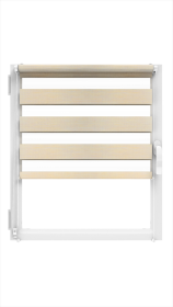 Ritininė užuolaida MARDOM Day & Night Natural, 68 x 215 cm, "CLICK" sistema, tamsaus smėlio spalvos, Lenkija