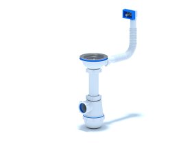 Sifonas plautuvei ANI, 3 1/2, skersmuo 40 mm, 06-2-3-251, su perlaja, kilmės šalis Lietuva