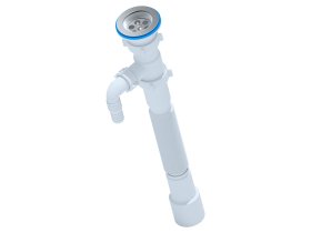 Sifonas plautuvei ANI, skersmuo 40/50 mm, gofruotas, su atšaka skalbimo mašinai, G108VDEU