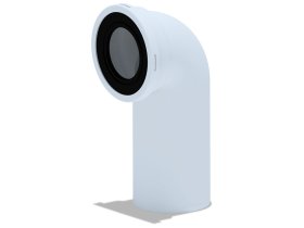 Alkūnė klozetui ANI, 90 laipsnių, skermsuo 110 mm, kilmės šalis Lietuva