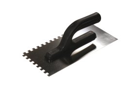 Nerūdijančio plieno dantyta trintuvė PAINTER Pac0726, 130x270mm, dantyta 6x6mm, nerūdijantis plienas, plastikinė rankena