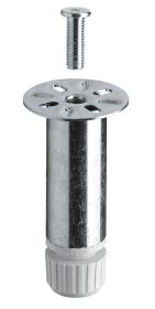 Baldų koja HETTICH, reguliuojama, sidabro spl., d-30 mm, 100-110 mm, 9230244