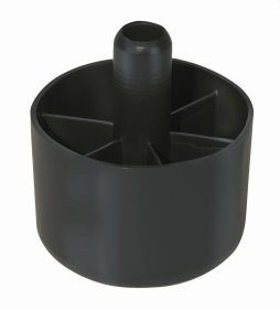 Baldų atrama HETTICH, plastikinė, juoda spl., d-50 mm, 34 mm, 3000