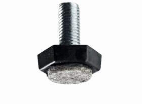 Baldų atrama HETTICH, M10, su varžtu, juoda spl., d-30 mm, 2 vnt., 9128251