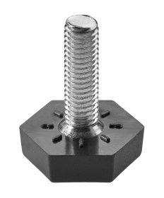 Baldų atrama HETTICH, M8, su varžtu, cinkuota, juoda spl., 30 mm, 2 vnt., 9217091