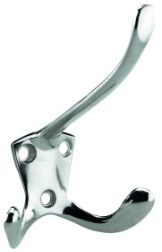 Rūbų kabliukas, dvig, did., HETTICH, 76x96x90mm, dengtass nikeliu, 4983