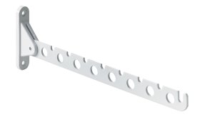 Atlenkiama kabykla rūbų pakaboms HETTICH, 310mm, baltos sp., 1568