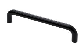 Baldų rankenėlė HETTICH, komplekte 6 vnt. plastikas, juodos sp. HS 128mm, 9239961