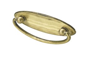 Baldų rankenėlė antik HETTICH, dengta žalvariu HS64mm, 9157279