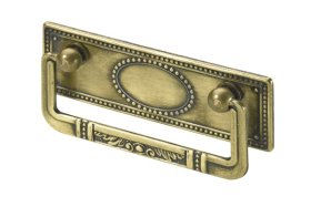 Baldų rankenėlė antik HETTICH, dengta žalvariu HS64mm, 9157280
