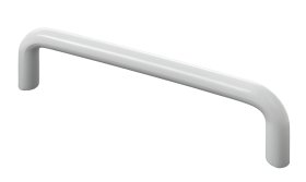 Baldų rankenėlė HETTICH, plastikas, baltos sp. HS 128mm, 3639