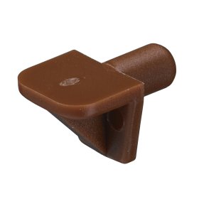 Lentynos laikiklis HETTICH, pak. 20 vnt. plastikas, 5mm, plastikas, rudos sp., 89270